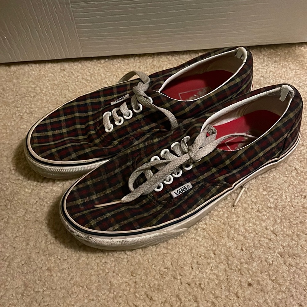 Plaid Vans US Womens 8 Mens 6.5